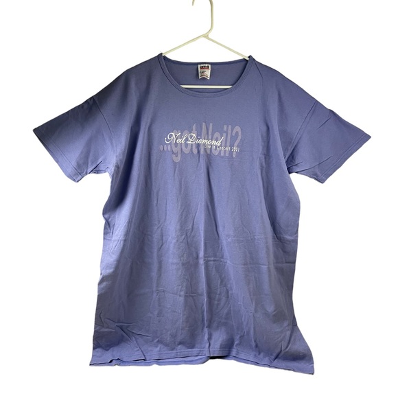 Rare HTF Neil Diamond Live Concert 2001 Shirt Women OS Anvil USA Single Stitch - Picture 1 of 6